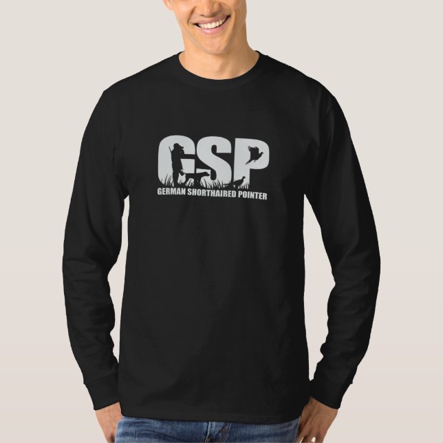 Camiseta Proud GSP German Shorthaired Pointer hunting hound (Frente)