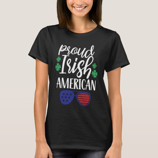 Camiseta Proud Irish American Ireland Roots Family Us Usa A (Frente)