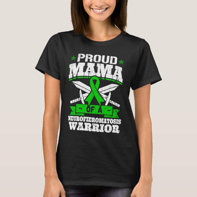 Camiseta Proud Mama Of A Neurofibromatosis Warrior Awarenes (Frente)