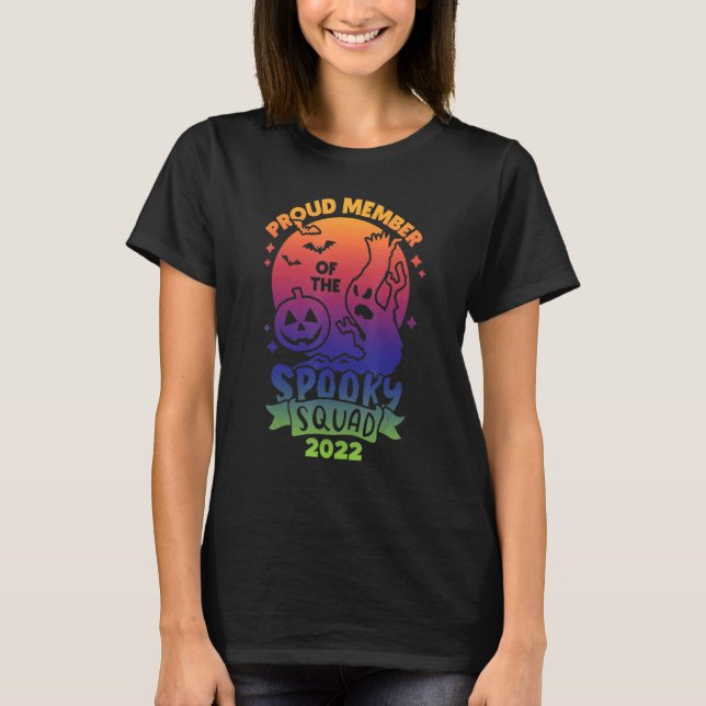 Camiseta Proud Member of the Spooky Squad 2022 Happy Hallow (Frente)