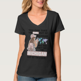 Camiseta Proud Michigan Girl Cool Girl from Michigan