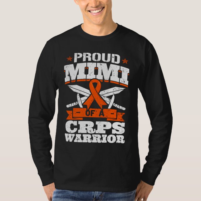 Camiseta Proud Mimi Of A CRPS Warrior RSD Awareness Ribbon  (Frente)