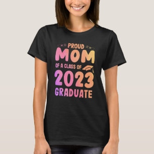 Camiseta Proud Mom Of A 2023 Graduate Watercolor Mother Of 
