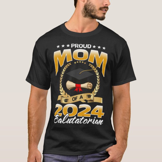 Camiseta Proud Mom Of A 2024 Salutatorian (Frente)