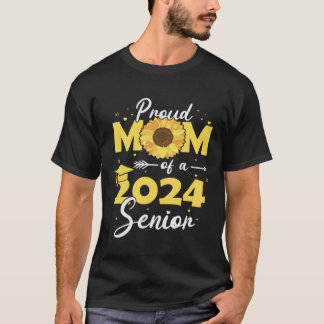 Camiseta Proud Mom of a 2024 Senior, Funny Graduation Sunfl