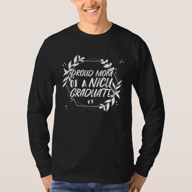 Camiseta Proud Mom Of A NICU Graduate Prematurity Awareness (Frente)