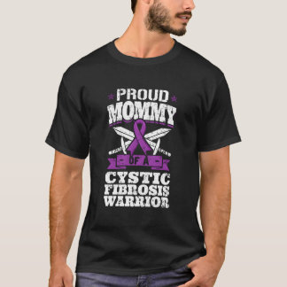 Camiseta Proud Mommy Of A Cystic Fibrosis Warrior Awareness