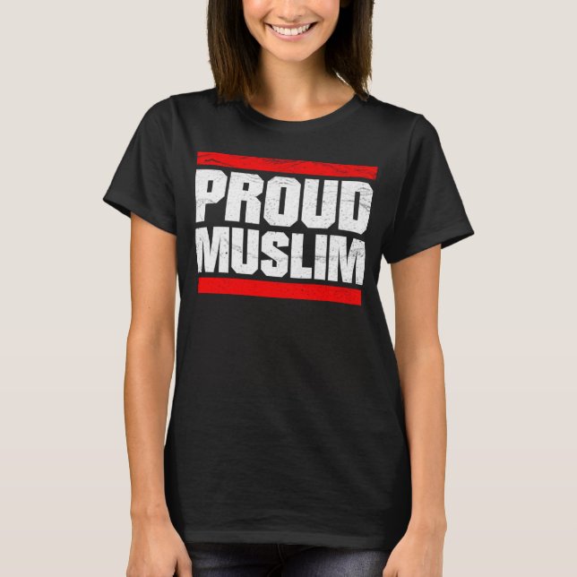 Camiseta Proud Muslim Muslima Arabic Culture Quran Sura Isl (Frente)