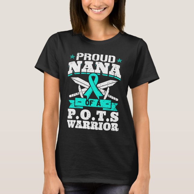Camiseta Proud Nana Of A POTS Warrior Orthostatic Awareness (Frente)