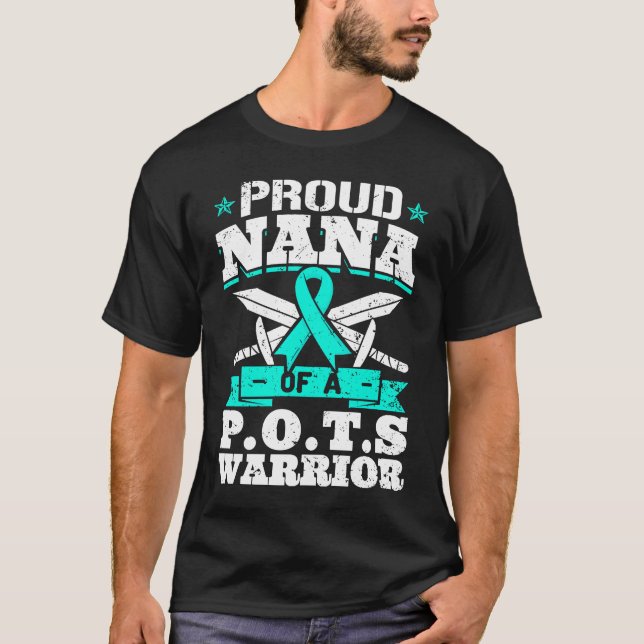 Camiseta Proud Nana Of A POTS Warrior Orthostatic Awareness (Frente)