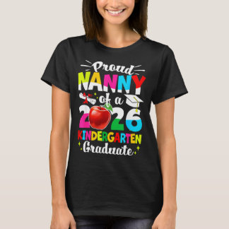 Camiseta Proud nanny of a class of 2026 graduate kids 