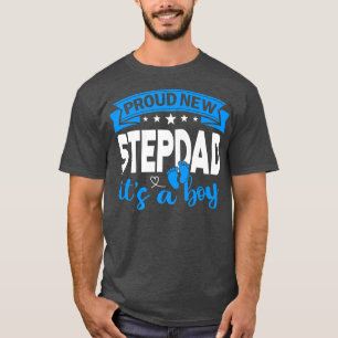 Camiseta Proud New Stepdad It's A Boy Gender Reveal Men Wom
