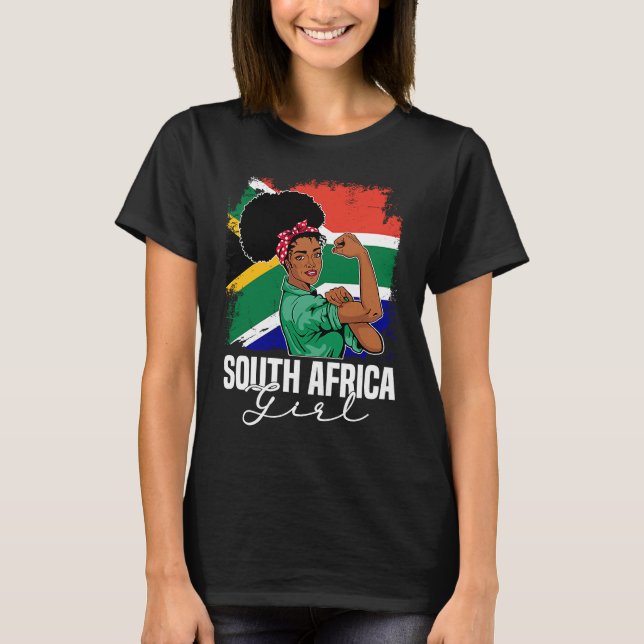 Camiseta Proud Of My South Africa Roots South African BHM A (Frente)