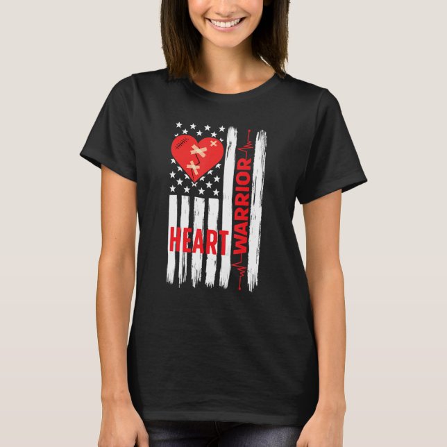 Camiseta Proud Open Heart Surgery Warrior Open Heart Surger (Frente)
