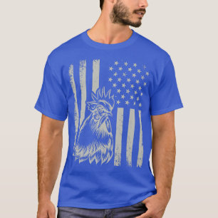 Camiseta Proud Patriotic Chicken Rooster Farmer Lover Ameri