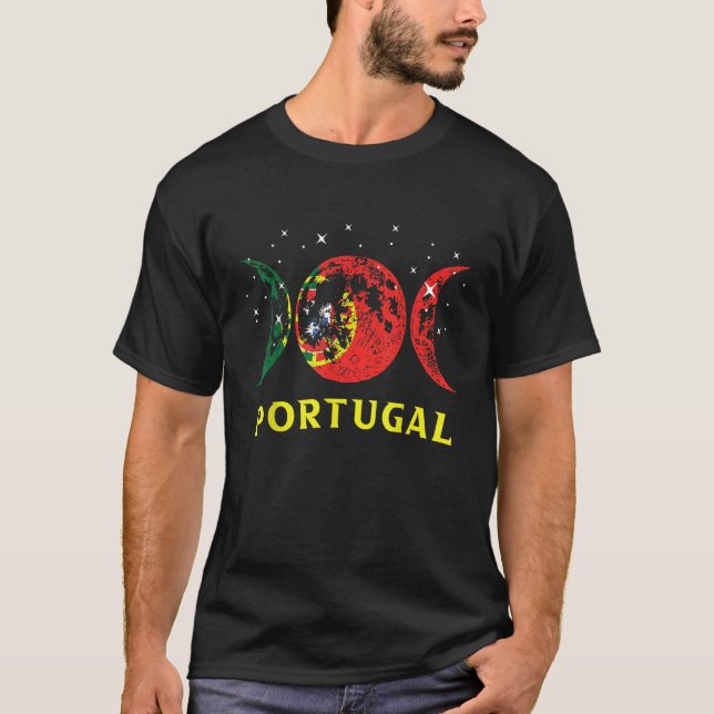 Camiseta Proud Portuguese Retro Portugal Flag 6 (Frente)