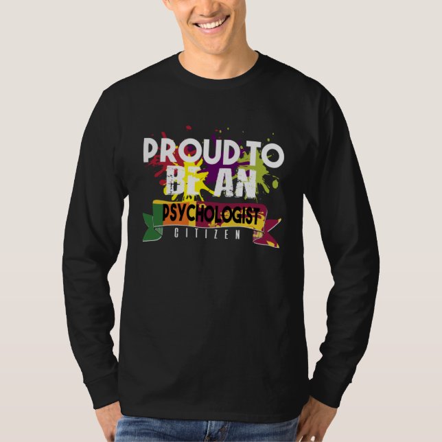 Camiseta Proud psychologist citizen Profession career worke (Frente)