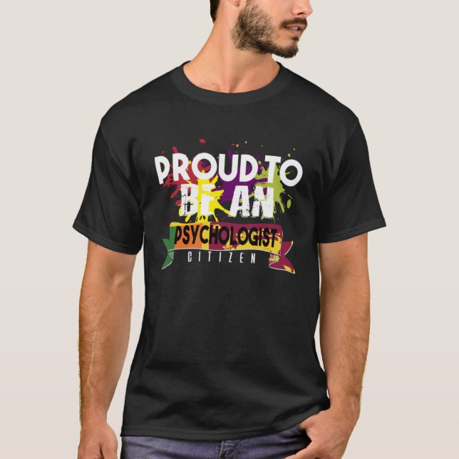 Camiseta Proud psychologist citizen Profession career worke (Frente)