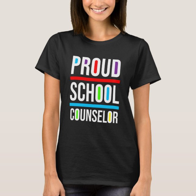 Camiseta Proud School Counselor Africa Pride Black History  (Frente)