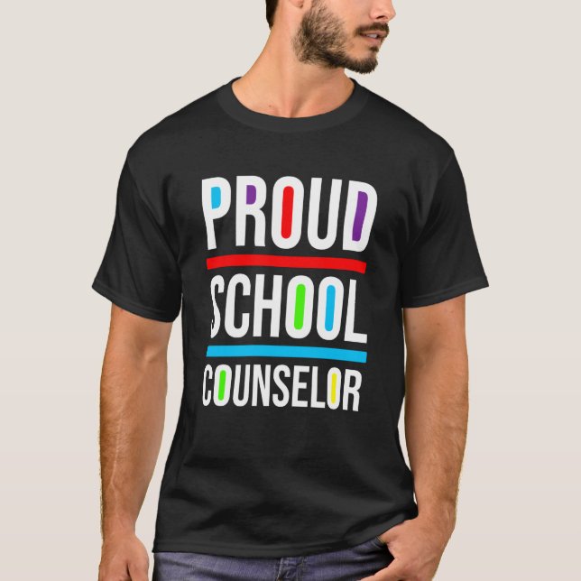 Camiseta Proud School Counselor Africa Pride Black History  (Frente)