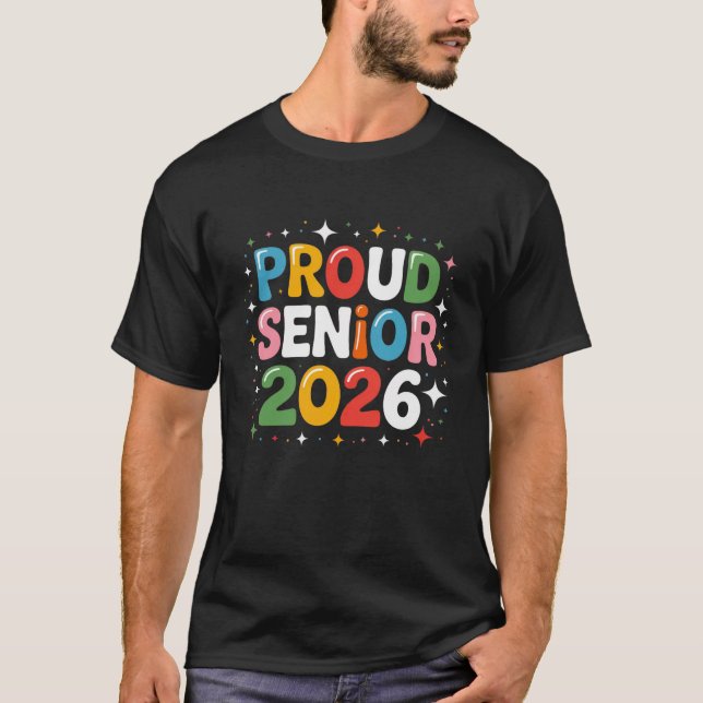 Camiseta Proud Senior 2026 Shirt – Graduation Class of 2026 (Frente)