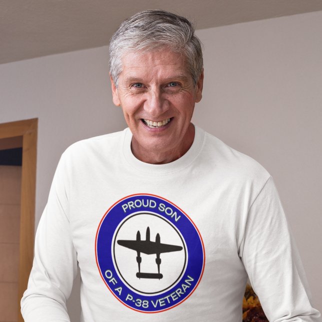 Camiseta Proud Son of a P-38 Veteran (Criador carregado)
