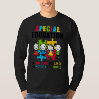 Camiseta proud SPED autism teacher no challenge too large