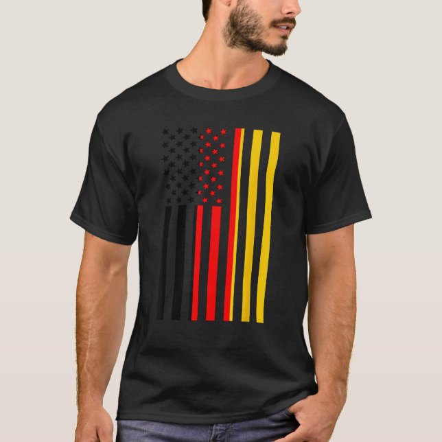 Camiseta Proud to Be German American Boy Girl Sister German (Frente)