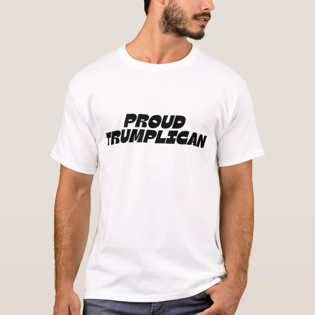 Camiseta Proud Trumplican T-Shirt, conservative patriot gif (Frente)
