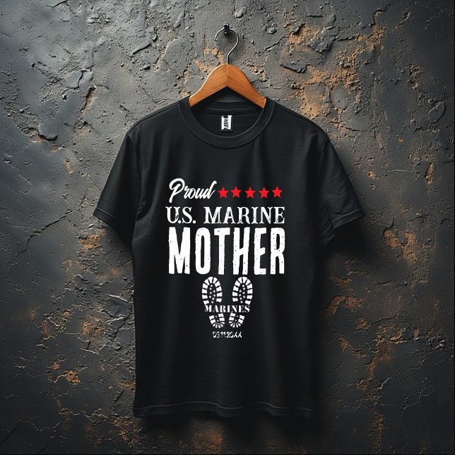 Camiseta Proud U.S. Marine Customized Military T-Shirt (Criador carregado)