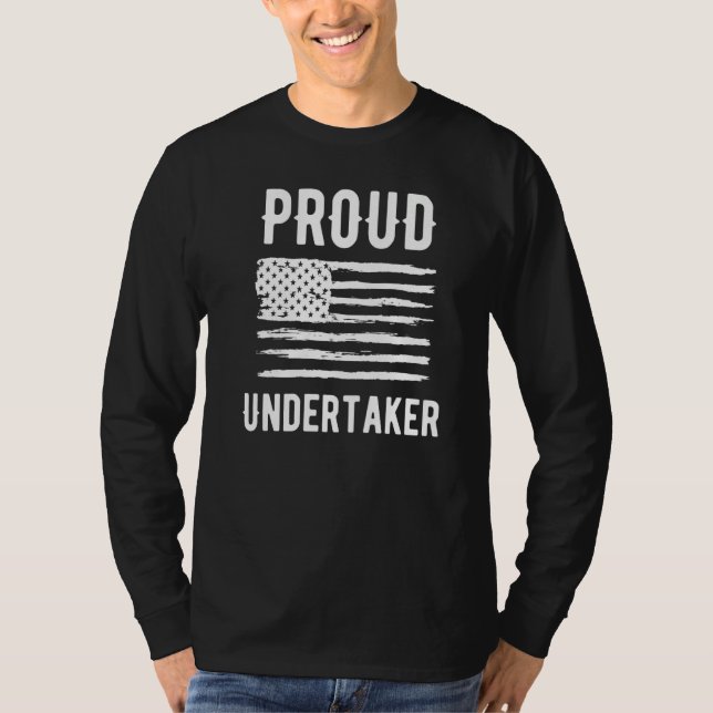 Camiseta Proud Undertaker Profession American Flag Premium (Frente)