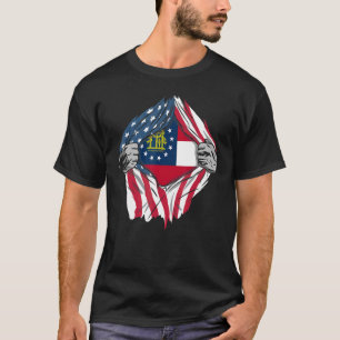 Camiseta Proud Usa Home Country Patriotic Home State Flag G