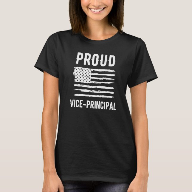 Camiseta Proud Vice Principal Profession American Flag Prem (Frente)