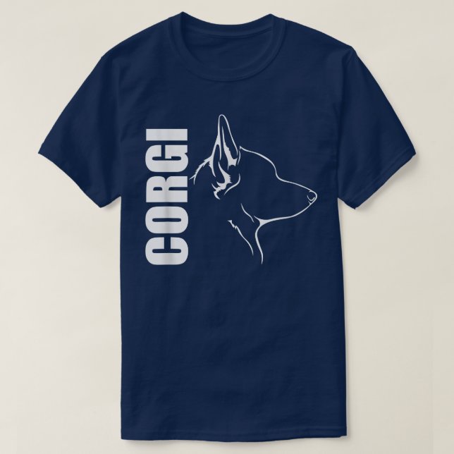 Camiseta Proud Welsh Corgi Profile Dog Breed Dog 1128 (Frente do Design)