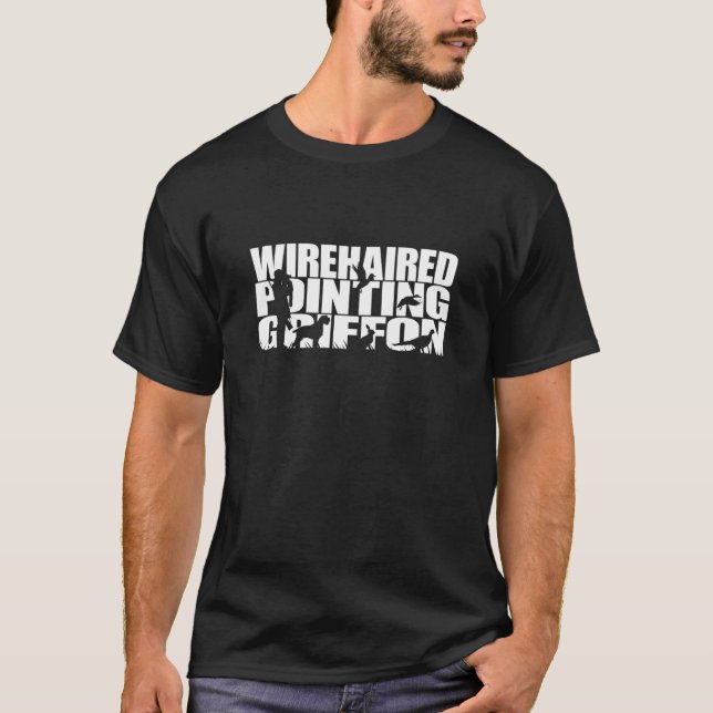 Camiseta Proud Wirehaired Pointing Griffon hunting hound do (Frente)