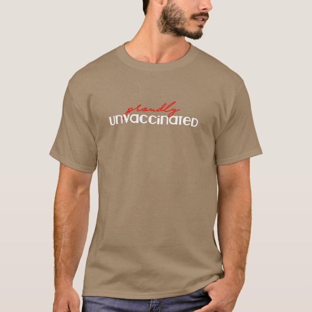 Camiseta Proudamente Não Vacinado (Frente)