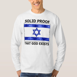 Camiseta Prova contínua de Israel que o deus existe