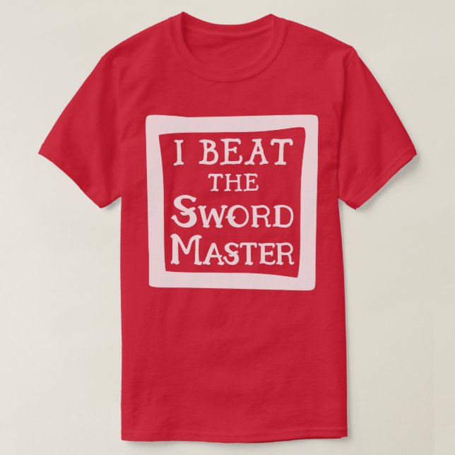 Camiseta Prova de reprodução de espadas v2 (Frente do Design)