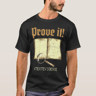 Camiseta Prova De Texto Do Professor No Dia Do Teste