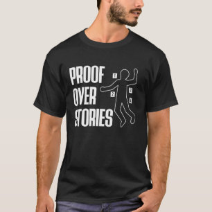Camiseta Prova Mais Que Histórias Ciência Forense Manga Lon