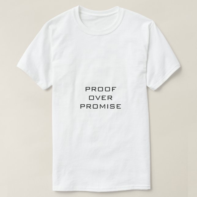 Camiseta PROVA MAIS QUE PROMESSA Branco (Frente do Design)