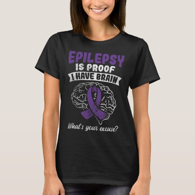 Camiseta Prova Que Tenho Cérebro Com Licença, Sensibilizaçã (Frente)