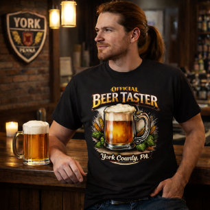 Camiseta Provador de Cerveja Oficial do Condado de York PA