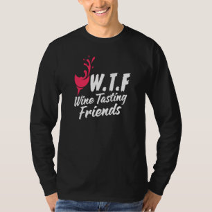 Camiseta Provando De Vinho Amigos De Vinho Bebendo De Vinho