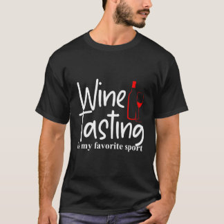 Camiseta Provando De Vinho É Meu Esporte Favorito