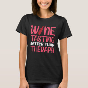 Camiseta Provando De Vinho Melhor Que Terapia