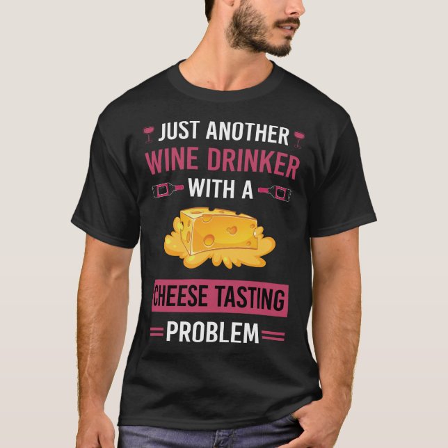 Camiseta Provando De Vinho Para Bebidas (Frente)
