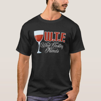 Camiseta Provando De Vinho Wtf Amigos Bebendo De Vinho 2