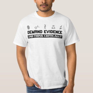 Camiseta Provas de Demanda Pensam Criticamente