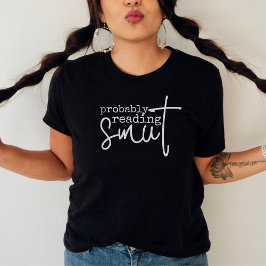 Camiseta Provavelmente Lendo O Sobretudo Do Livro